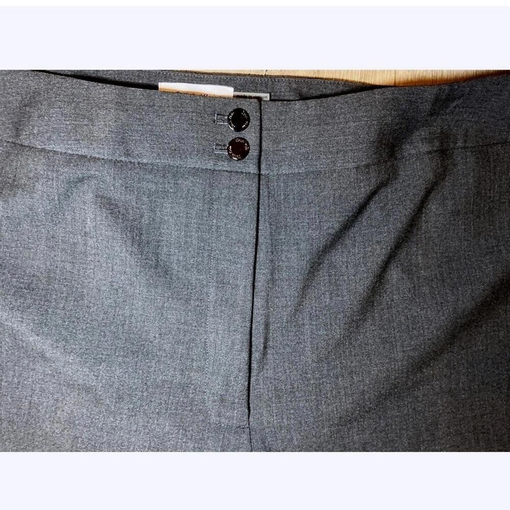 Calvin Klein Traditional 24W Gray Dress Pants, Career Work Plus Size Petite - Picture 4 of 5